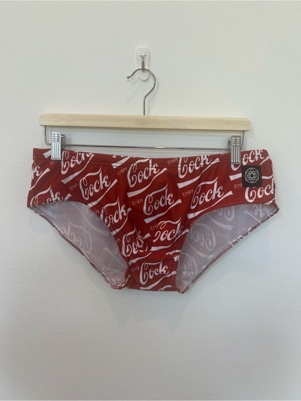 Men’s Lockwood51 Size XL Red Graphic Swim Brief / Speedo